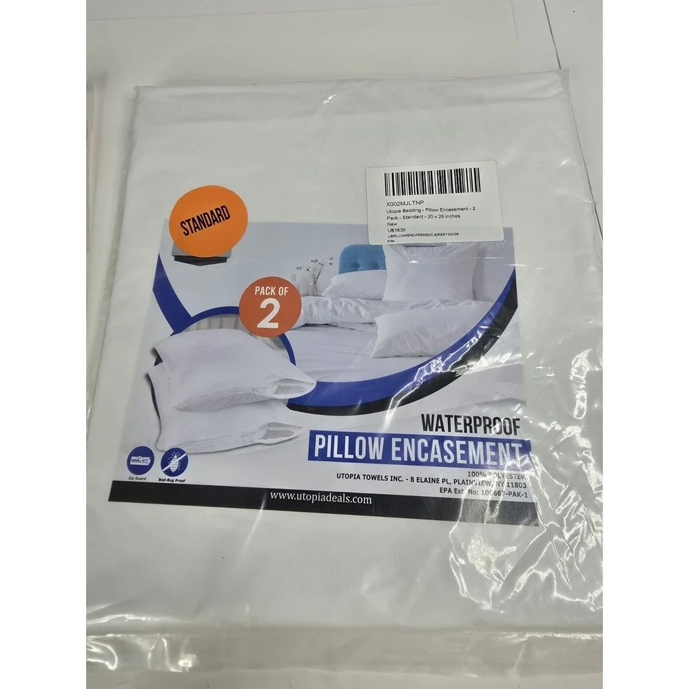 Lot Of Utopia Bedding Full Mattress Protector Packs Waterproof Encasement Pillow